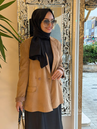 İthal Blazer Ceket Taba