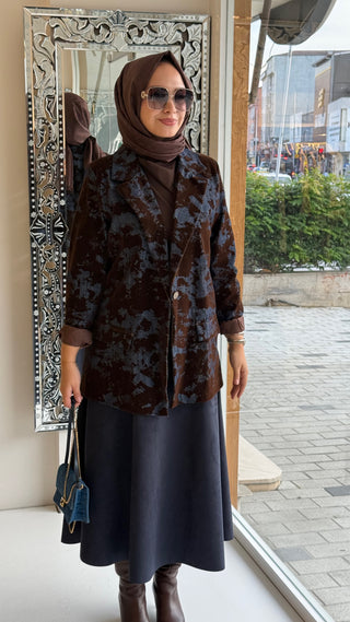 Desenli Ceket