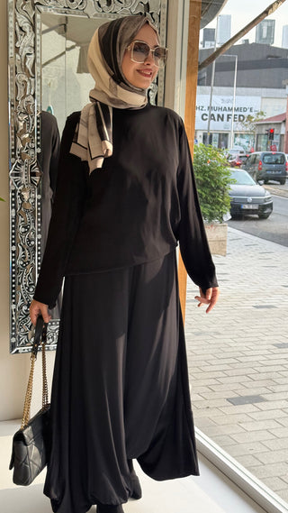 Bluz Pantolon İkili Takım Siyah