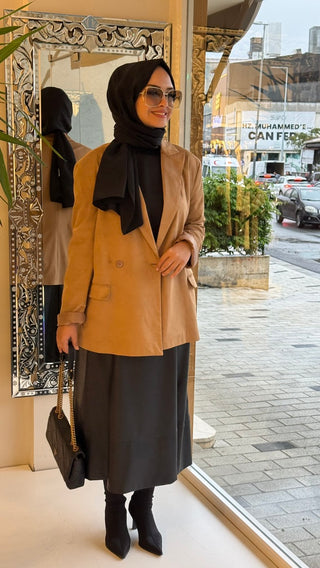 İthal Blazer Ceket Taba