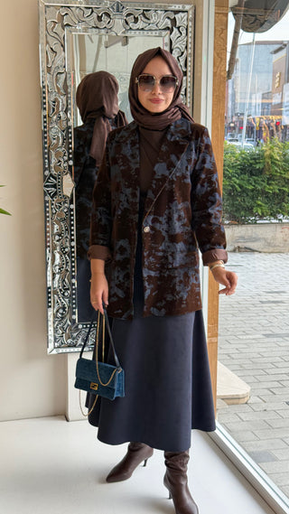 Desenli Ceket