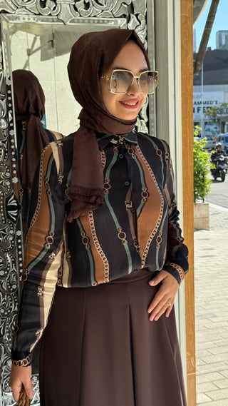 İthal Gömlek Desenli