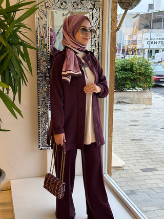 Üçlü Takım Bordo